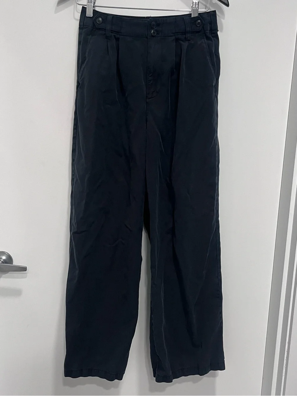 Madewell The Harlow Wide-Leg Pant High-Rise Wide-Leg Pants Linen Blend Size 2 - Picture 2 of 9